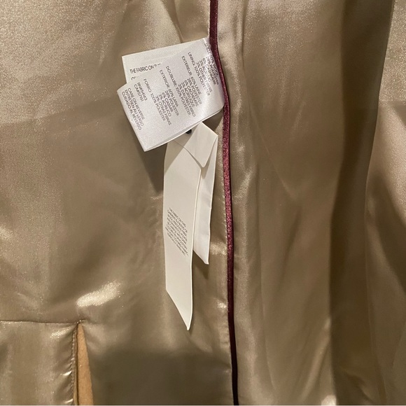 Calvin Klein Tan Wool Blend Coat - Picture 6 of 7